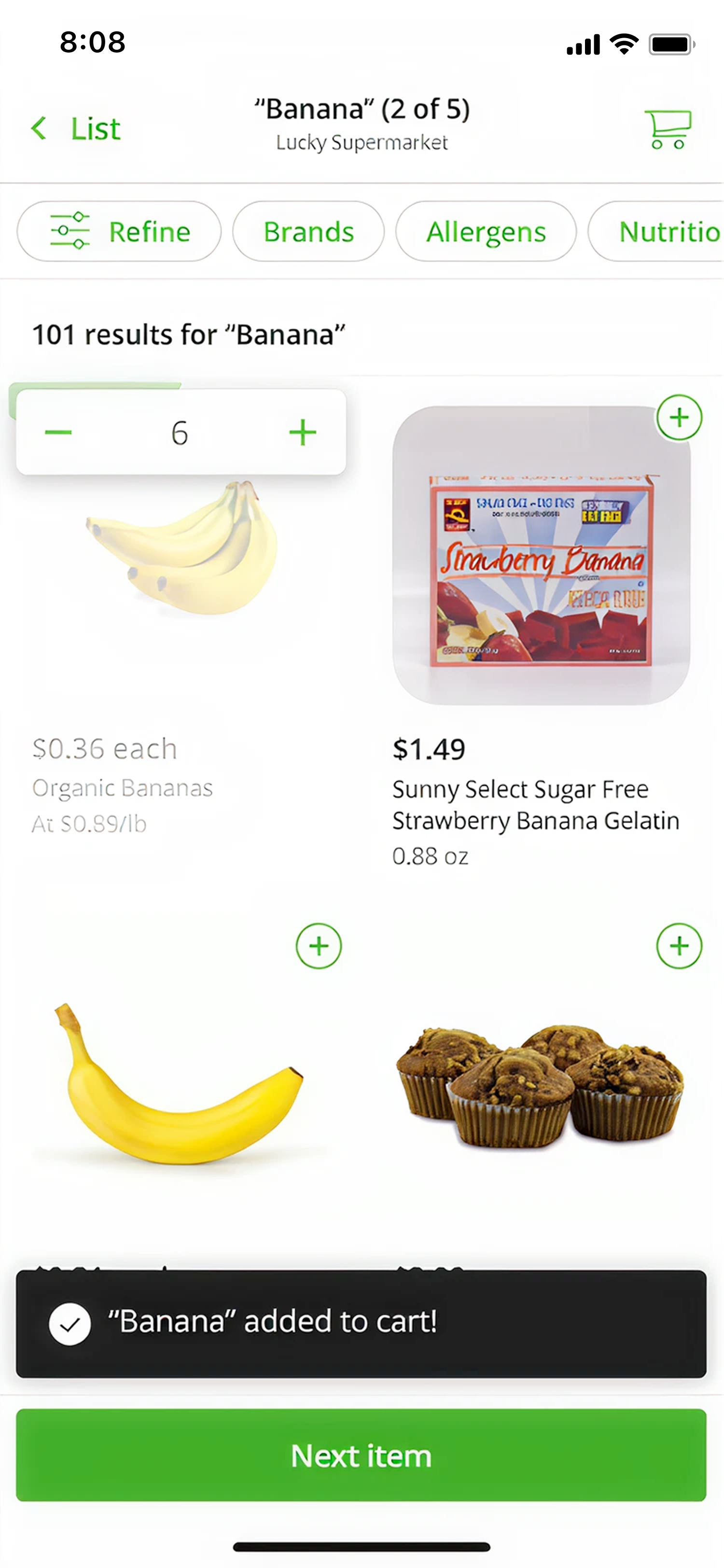 Instacart screen 1